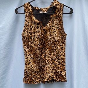 Wild Elegance Leopard Print Tank Top